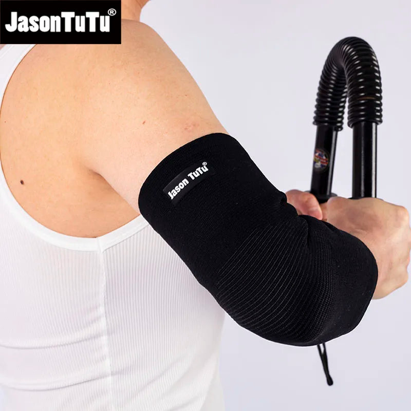 JASONTUTU 1PC Elbow Support Elastic Gym Sport Elbow Protective Pad Absorb Sweat Sport Basketball Tennis Arm Sleeve Elbow Brace