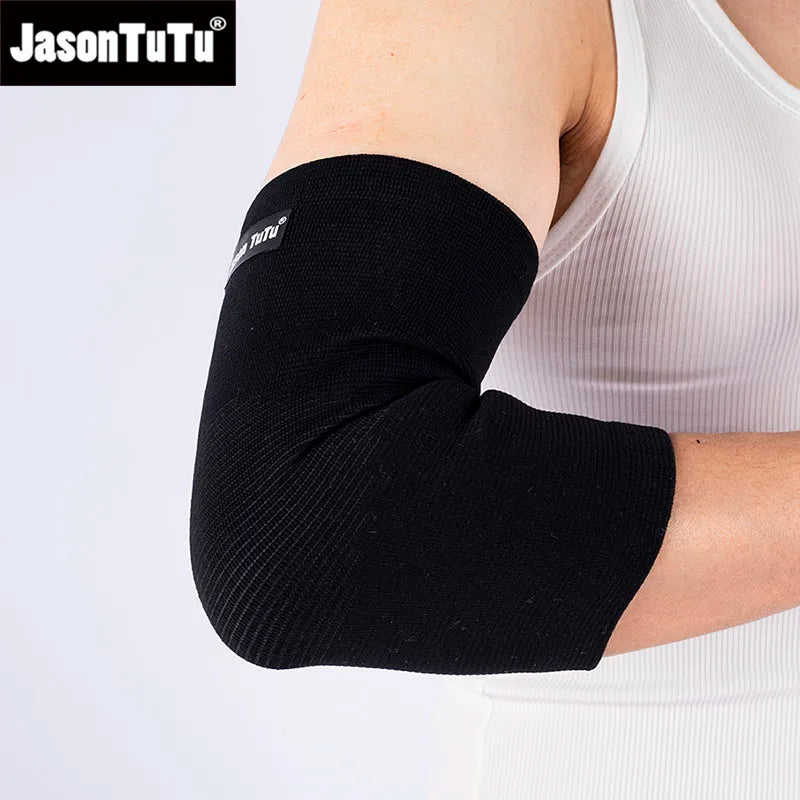 JASONTUTU 1PC Elbow Support Elastic Gym Sport Elbow Protective Pad Absorb Sweat Sport Basketball Tennis Arm Sleeve Elbow Brace