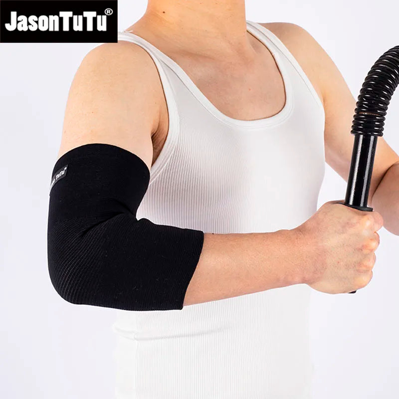 JASONTUTU 1PC Elbow Support Elastic Gym Sport Elbow Protective Pad Absorb Sweat Sport Basketball Tennis Arm Sleeve Elbow Brace