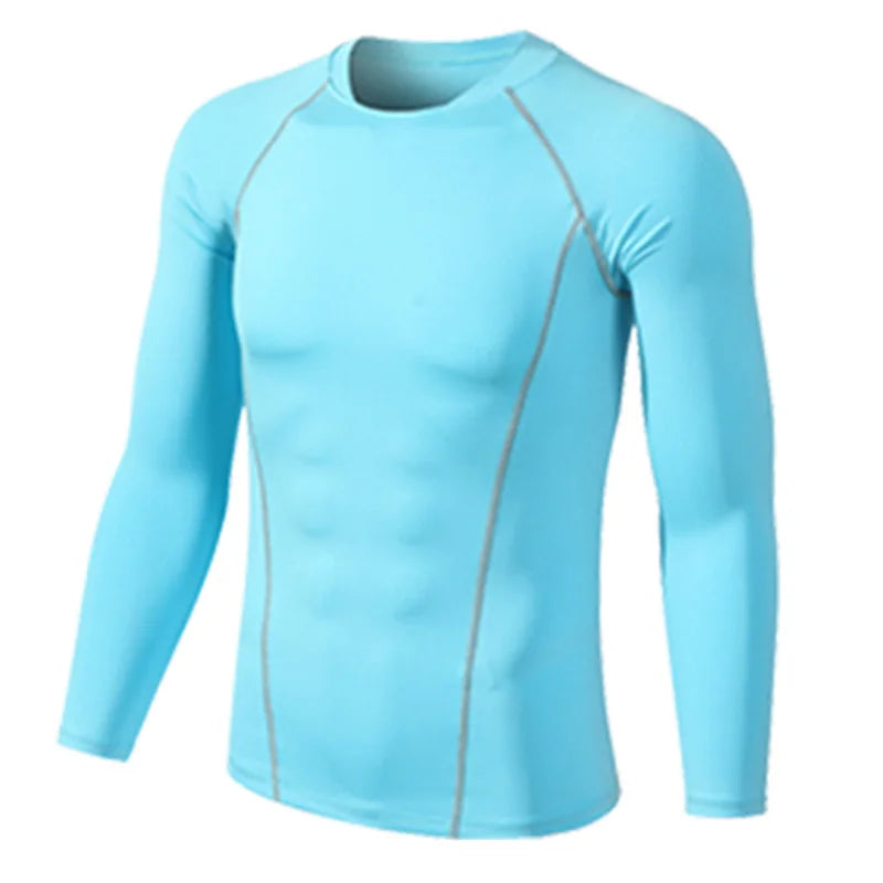 Men Women Kids Children Boy Girl Compression Running Long T Shirt Fitness Sport Basketball Football Gym Sportswear Clothes B1004