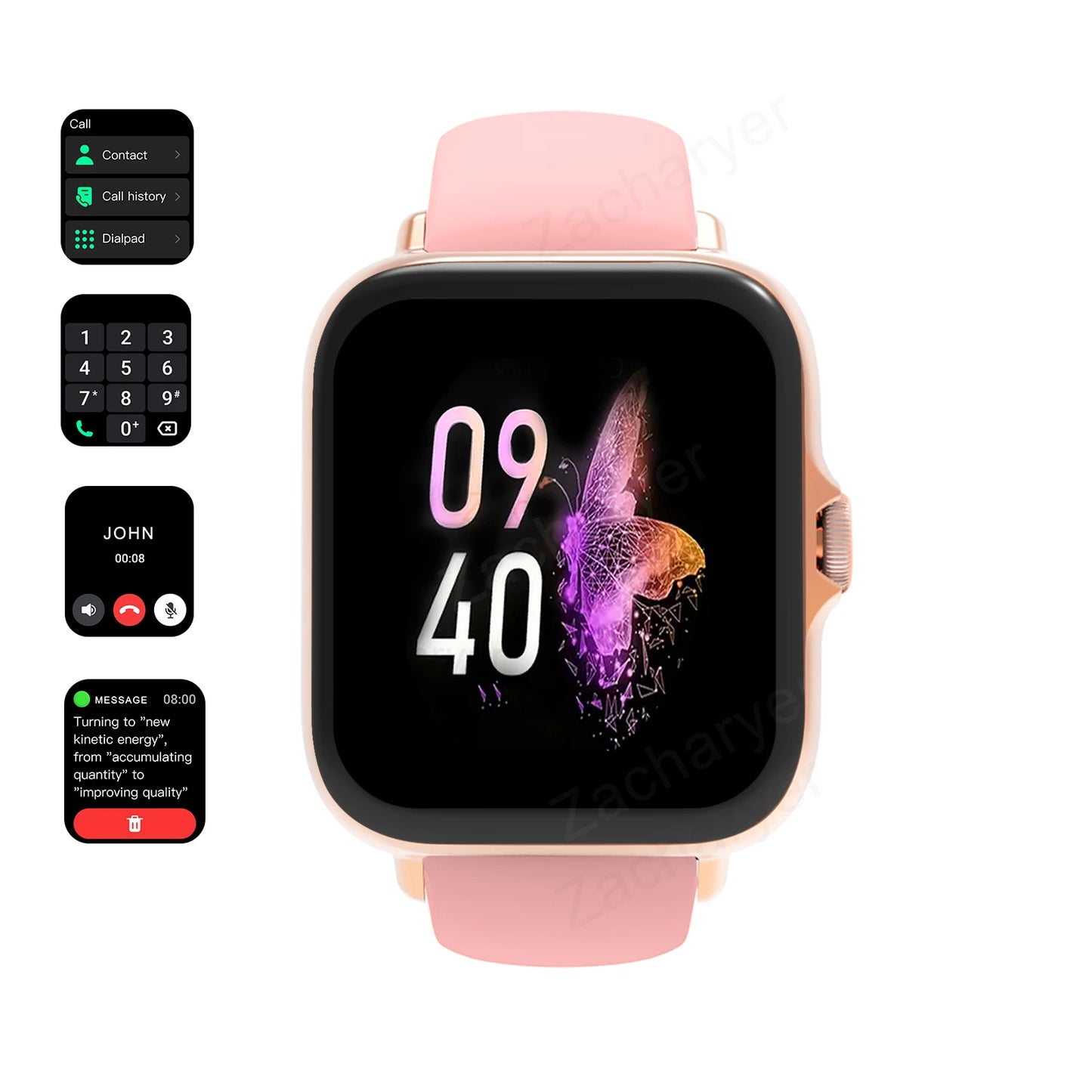 Sports Watches Smartwatch Bluetooth Call Touch Dial for Android iPhone Music Fitness Tracker Sports Watches