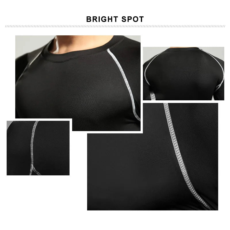 Men Women Kids Children Boy Girl Compression Running Long T Shirt Fitness Sport Basketball Football Gym Sportswear Clothes B1004