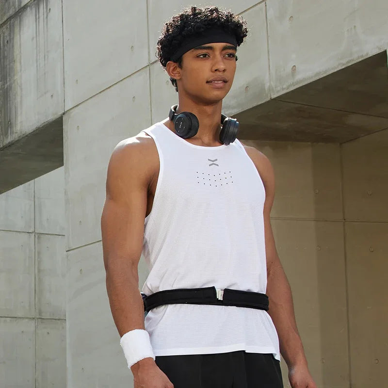 Summer Men's Marathon Vest Basketball Sleeveless Shirt Running Tank Top Clothing Jogging Training Sportswear Gym Sports Singlet