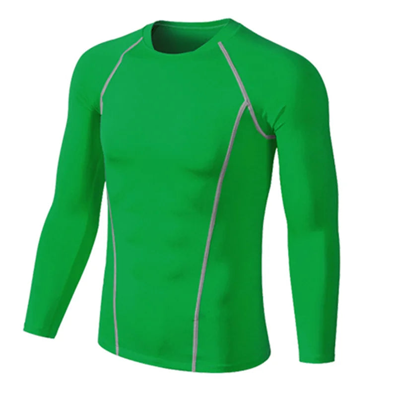 Men Women Kids Children Boy Girl Compression Running Long T Shirt Fitness Sport Basketball Football Gym Sportswear Clothes B1004