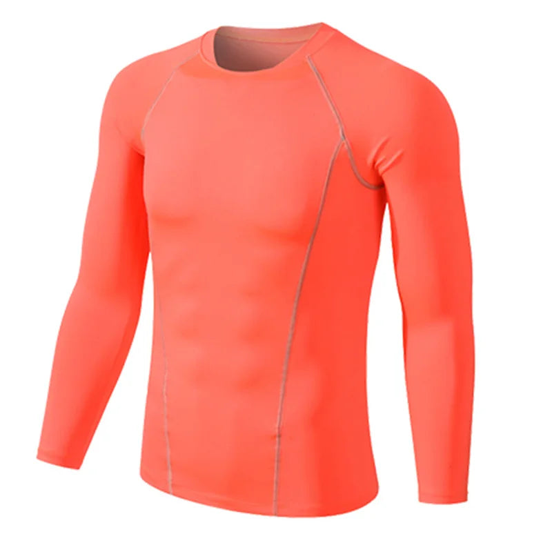 Men Women Kids Children Boy Girl Compression Running Long T Shirt Fitness Sport Basketball Football Gym Sportswear Clothes B1004