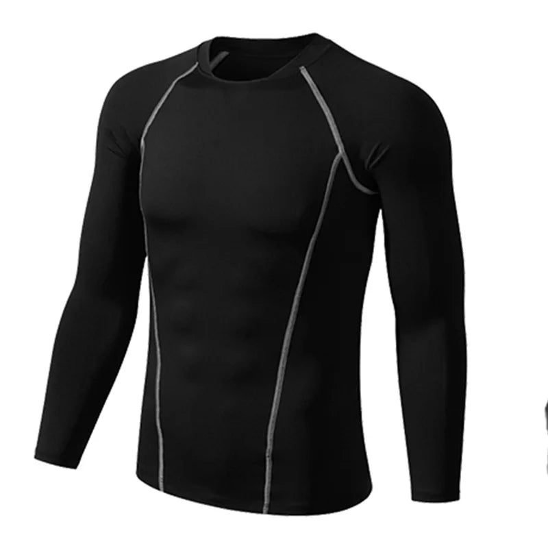 Men Women Kids Children Boy Girl Compression Running Long T Shirt Fitness Sport Basketball Football Gym Sportswear Clothes B1004