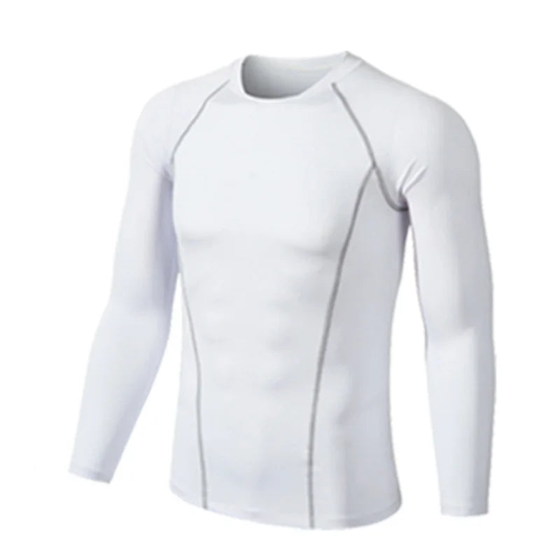 Men Women Kids Children Boy Girl Compression Running Long T Shirt Fitness Sport Basketball Football Gym Sportswear Clothes B1004