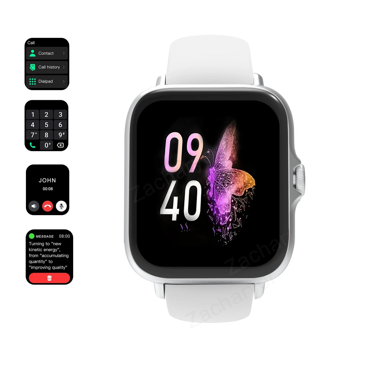 Sports Watches Smartwatch Bluetooth Call Touch Dial for Android iPhone Music Fitness Tracker Sports Watches