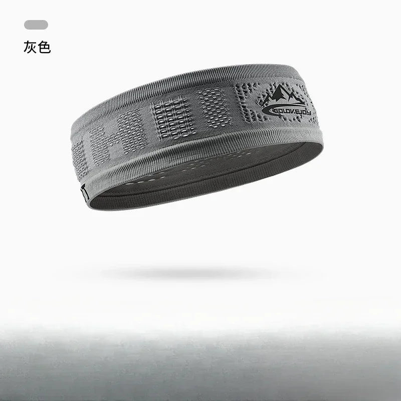 Cool Elastic Sports Visor Elastic Non-slip Headband Outdoor Running Fitness Sweat-absorbent and Breathable Anti-perspirant Belt