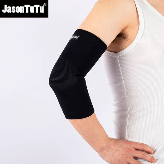 JASONTUTU 1PC Elbow Support Elastic Gym Sport Elbow Protective Pad Absorb Sweat Sport Basketball Tennis Arm Sleeve Elbow Brace